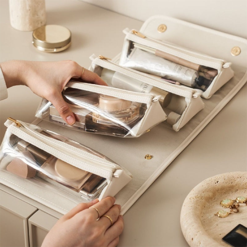 Multi-Compartment Cosmetic Case