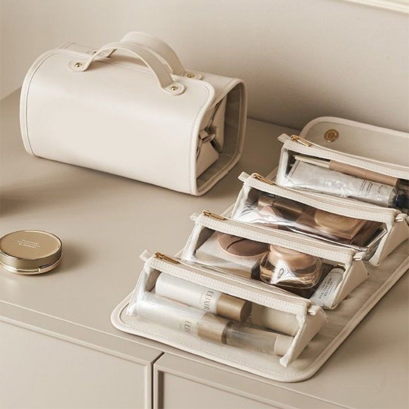 Multi-Compartment Cosmetic Case
